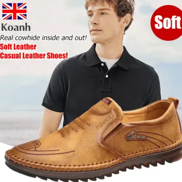 Pure leather deals casual shoes