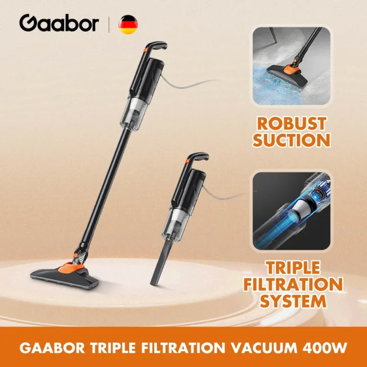 Gaabor Vacuum Cleaner Triple Filtration System Robust Suction 400W 220