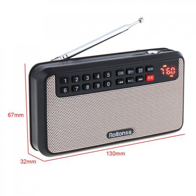 Rolton T60 Portable USB FM Radio Speaker with LED Display Subwoofer MP3 Music PlayerTorch LampMoney Verify for HomeOutdoor