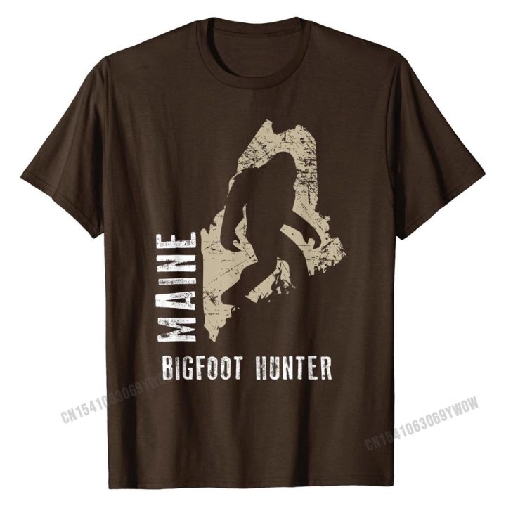 เสื้อยืดลําลอง-ผ้าฝ้าย-แขนสั้น-พิมพ์ลาย-maine-bigfoot-hunter-สําหรับผู้ชาย-58a7