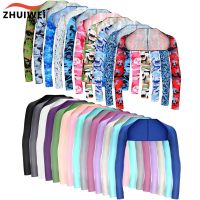 【YY】Ultra-thin Shawl Arm Sleeves Ice Silk Cooling Long Gloves Breathable Sun Protection Anti UV Hand Cover Warmer Outdoor Golf Sport