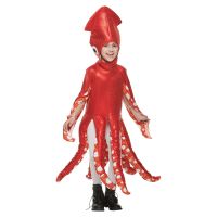 New Halloween Kids Play Costume Sea Life Cute Squid One Piece School Party Funny Costume toys