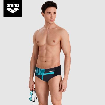 ผ้ายืดพิมพ์ลายกางเกงว่ายน้ำฝึกฝนแบบมืออาชีพผ้าแห้งเร็วของผู้ชายกางเกงว่ายน้ำไตรเวทีกางเกงว่ายน้ำ