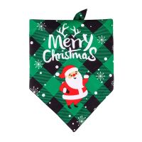 Christmas Dogs Bib Saliva Towel, Pet Collar Scarf for Cat Pets Xmas Decor