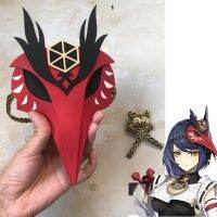 【Lao Zhang Fashion Cosplay】 Genshin Impact Kujo Sara คอสเพลย์หน้ากาก EVA Headwear Fox Shape Hallwoeen เครื่องแต่งกาย Props อุปกรณ์เสริมผม