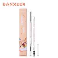 BANXEER Thin Eyebrow Pencil Waterproof Eye Brow Pencil Double Head With Eyebrow Brush Fashion Female Korea Cute Makeup Beauty