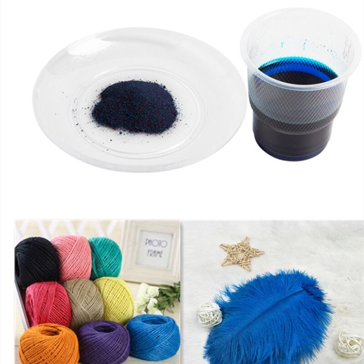 10G /20G Dark Blue Color Fabric Dye Acrylic Paint Dyestuff Dye For Clothing  In Cotton Nylon Silk Clothes Dye Textile Renovation