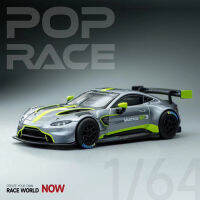 POPRACE 1:64รถรุ่นเป็น Martin GT3 Alloy Die-Cast Sport Vehicle