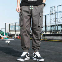 2022 Spring And Autumn Fashion Japan-based Cotton Multi-pocket Overalls For Men Casual Boys Bunched Pants For Men