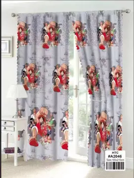 Lilo Stitch Curtains For Window Fashion Anime Pattern Bedroom