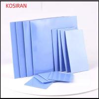 KONSIRAN 1/5pcs สีขาวสี แผ่นซิลิโคนกันความร้อน 4รูปแบบ การนำความร้อน ซีพียูคอมพิวเตอร์ ของใหม่ กาวติดอ่างล้างจาน แผ่นลดความร้อน