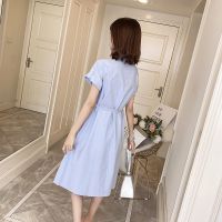 [READY STOCK] Korean Fashion Woman Loose Maternity Dress Nursing Clothes Baju Mengandung Menyusu YD046