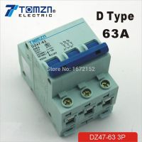 3P 63A D type 240V415V Circuit breaker MCB 3 POLES