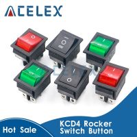 KCD4 Rocker Switch Button ON OFF 2 Position 4 Pins 6 Pins Electrical Equipment With Light Power Switch 16A 250VAC AC 250V