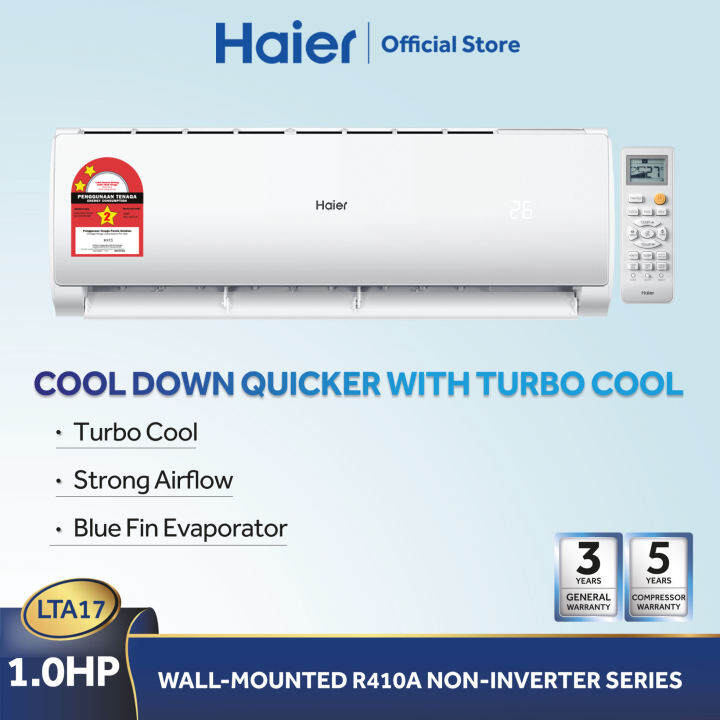 [Sales] Haier 1HP, 1.5HP & 2HP R410 Non Inverter Air Conditioner (HSU