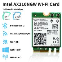 AX210 Wifi การ์ด Intel AX210NGW AX200 9560NGW 3168NGW 2.4G/5G Win 10/11 Wifi-6E บลูทูธไร้สายเครือข่าย Gigabit การ์ด Tri Band