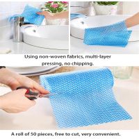 1 Roll Eco-Friendly Cleaning wash cloth Non Duster Cloth Dish Cloth Break Point No Oil Rag Furniture items kitchen towels