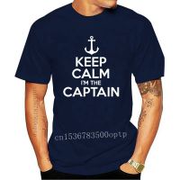 Keep Calm Im The Captain Funny Mens T Shirt Man Gift Motor Boat Sailing Sea