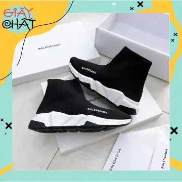 BALENCIAGA White Speed Trainer Sneakers Size 38 Womens Fashion Footwear  Sneakers on Carousell