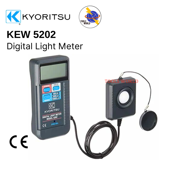 Kyoritsu KEW 5202 Digital Lux Meter Digital Light Meter Original 1