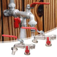 2-Way Ibc 1/2 3/4 S60X6 Coarse Thread Faucet Zinc Alloy Joint