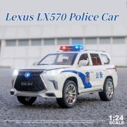 WJ 1 24 Lexus 570 police car ,Pull Back sound and light