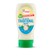 Praise Traditional 99% Fat Free Mayonnaise เพรส ครีมมี่มายองเนส น้ำสลัดสูตรไร้ไขมัน 99% ขนาด 410 กรัม