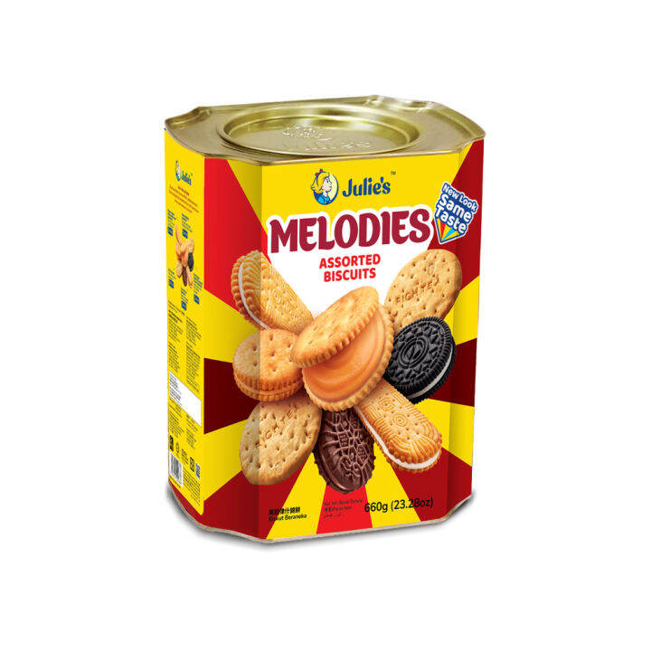 Julie's Melodies Assorted Biscuits Tin Can 660g | Lazada PH