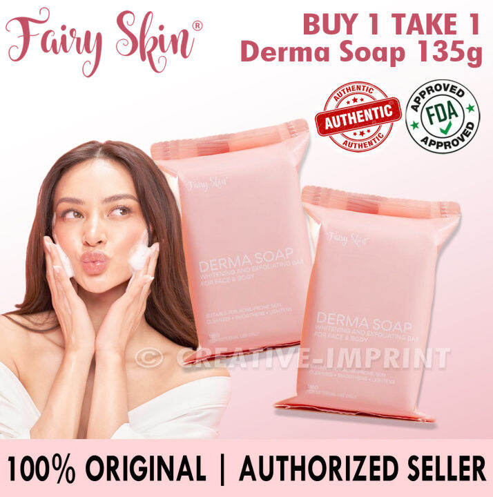 Buy 1 Take 1 Fairyskin Derma Soap 135g Authentic Authorized Seller