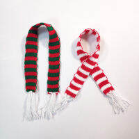 10 Pcs Mini Christmas Scarf Christmas Pet Scarf for and Wine Bottle Gift Decoration for Christmas Party Decor Bib