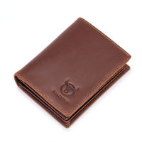 New RFID mens leather wallet short vertical locomotive British leisure multi-function card package leather wallet purses bolsos