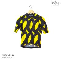 WIER.CC Yellow Mellow Jersey  เสื้อปั่นจักรยาน  Cycling Jersey เนื้อผ้าบางเบา ระบายอากาศดี พร้อมซิปหลัง เสื้อขี่จักรยาน