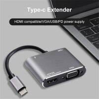 ✎♛❀ Mini Portable 4 In 1 New Expansion Dock Usb-c To 4k Hdmi-compatible Multi-function Type-c Hub Usb Splitter Vga Pd Adapter