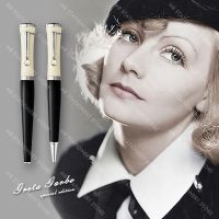PPS Greta Garbo MB Ballpoint Roller Ball Fountain Pen Luxury Office School Stationery Classic With Pearl On The Clip Pens