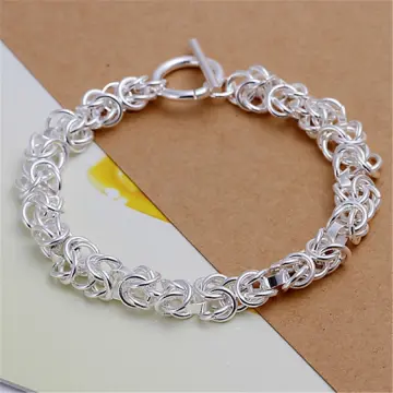 Gents bracelet silver on sale price