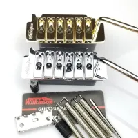 Wilkinson WVS50K Electric Guitar Tremolo  Bridge With Matching Satin Saddles Chrome Silver