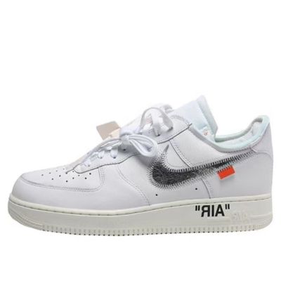 [HOT] Original✅ NK* A F 1 Low Virgil Abloh White Mens And Womens Sports Sneakers Couple Skateboard Shoes {Limited time offer}