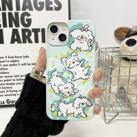 โทรศัพท์เรียบง่ายน่ารักการ์ตูนสุนัขเคสสำหรับ Apple iPhone 14 13 12 11 X XR Pro Max เคสฝาหลังทันสมัยมีสไตล์จาก GGQcase