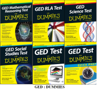 GEDถูกสุด?ชุดรวม GED DUMMIES : GED Mathematical Reasoning,GED RLA,GED Science,GED Social Studies,GED Test