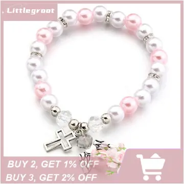 Christening bracelet hot sale baby girl