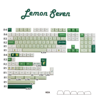 Custom Lemon Seven Keycaps KCA Profile Similar Cherry Trigger Fast Keycaps For Cherry MX Switch Mechanical Keyboard