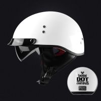 Casco ดีโมโตซิเลต้าวินเทจนิโกร,Mio Casco De Moto Retro, Aprobado Por Dot