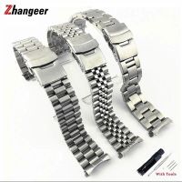 [ladies jewelry]20มม. 22มม. สแตนเลสสตีล Wist สายนาฬิกาปลายโค้งสำหรับ Seiko SKX007 SKX009 SKX011 SKX013สายคล้องคอสร้อยข้อมือ