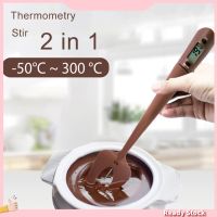 ~ (Malukusk) Digital Spatula Cooking Thermometer Silicone Stirrer Food Kitchen Baking Tool