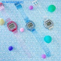 ๑❂ GSEFESF Square Casio Casio watch sports students jelly color transparent strap female table LA - 20 WHS series