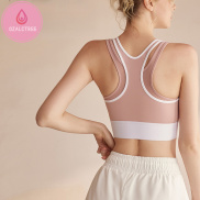 OzalCtree Yoga Vest Fitness Bra High Support Strength Mesh Sports
