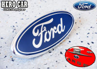 โลโก้ LOGO Ford ติดหน้ากระจังติดท้ายรถยนต์ Ford ขนาดยาว 23cm. กว้าง9cm.