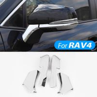 For Toyota RAV4 2019 2020 2021 Car Essories Rearview Mirror Cover Decoration ABS Plating Decoration Car Styling