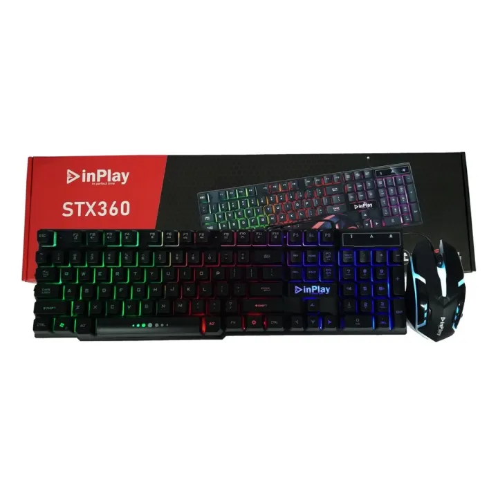 Philippines ready stock INPLAY STX360 Rainbow Backlit Gaming Keyboard