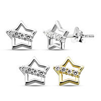 925 silver gold platted silver star ear stud , Silver star earring studs ,kids star stud earring , 925เงินชุบทองเงินดาวต่างหูสตั๊ด,เงินดาวต่างหูสตั๊ด,เด็กต่างหูสตั๊ดดาว